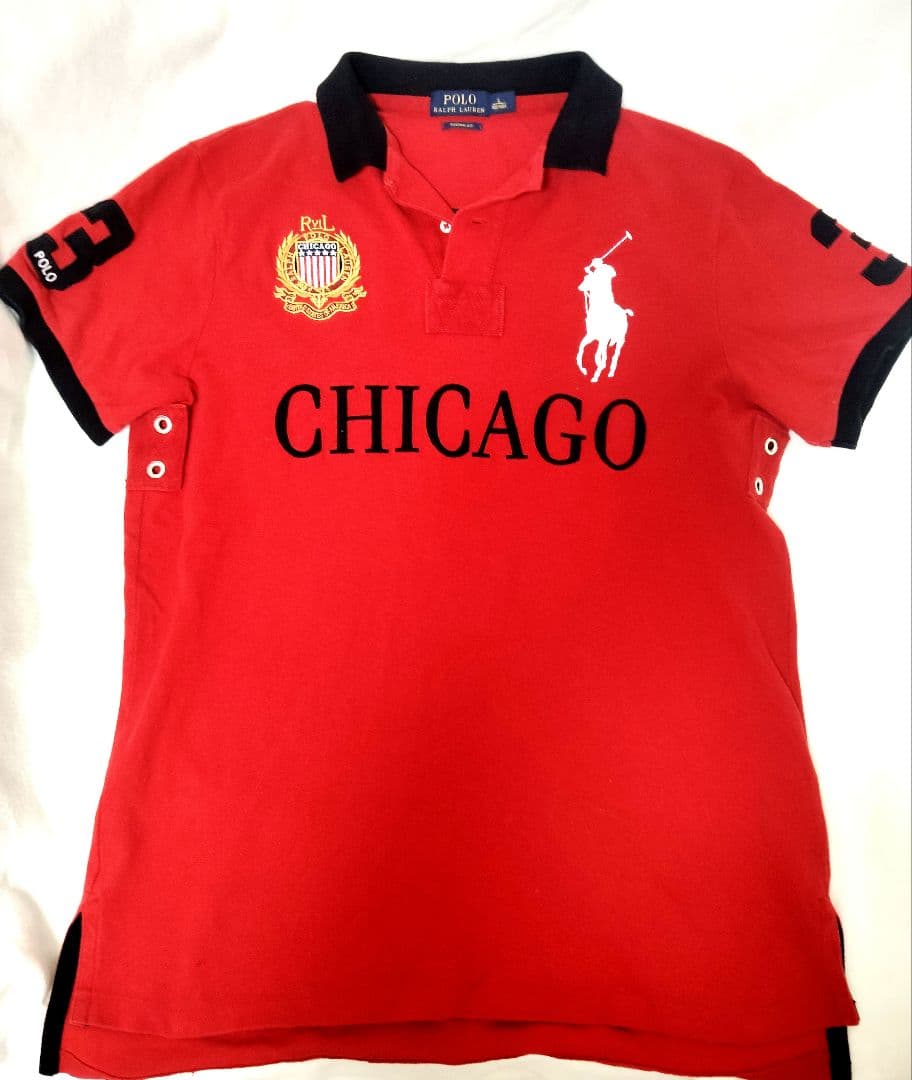 【美品】ポロ　ラルフローレン ビッグポニーポロシャツ 国　刺繍