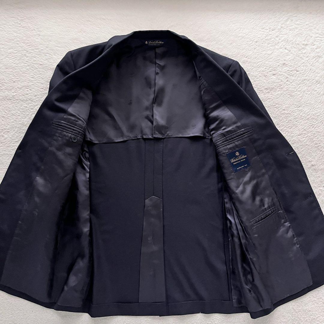 美品✨ブルックスブラザーズ 紺ブレザー ジャケット 段返り ガラス金釦