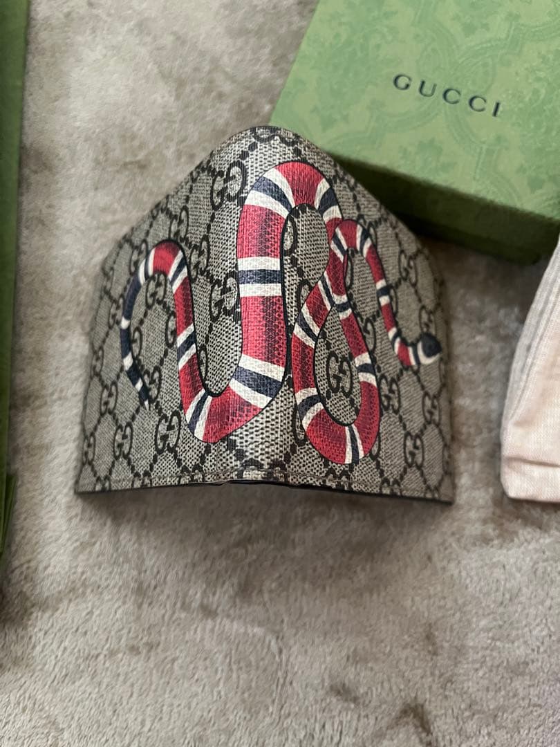 ✨グッチ キングスネーク GGスプリーム 折り財布 コンパクト 蛇