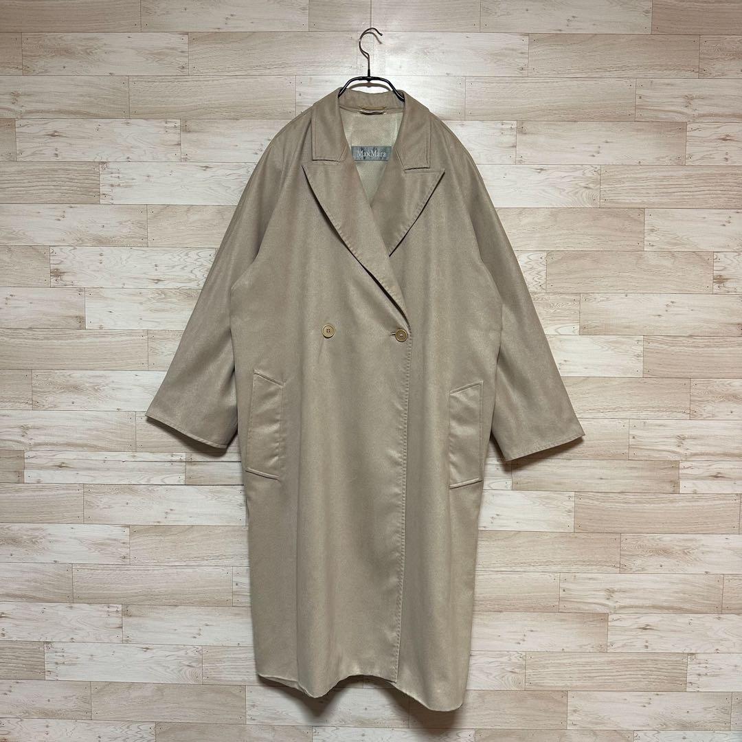 ✨MaxMara マックスマーラ 銀タグ スウェード ロングコート M✨