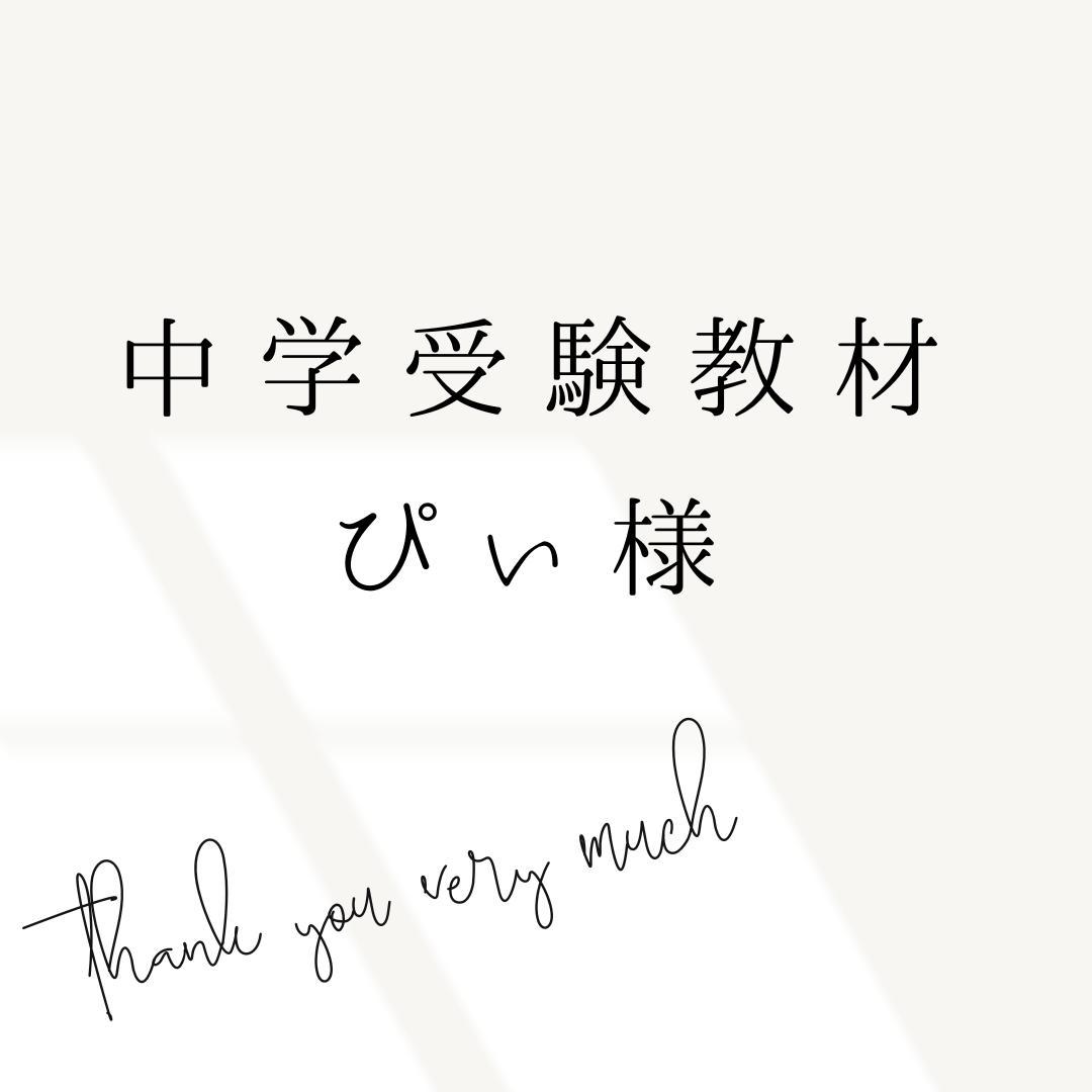 ぴぃ様 リクエスト 2点 まとめ商品　中学受験　暗記カード