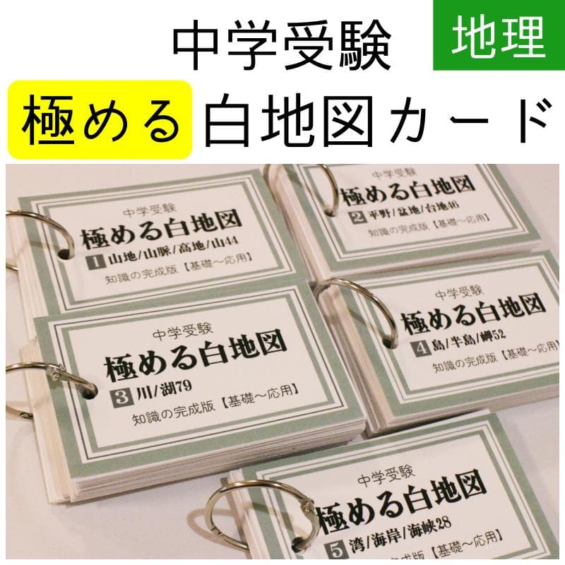 ぴぃ様 リクエスト 2点 まとめ商品　中学受験　暗記カード