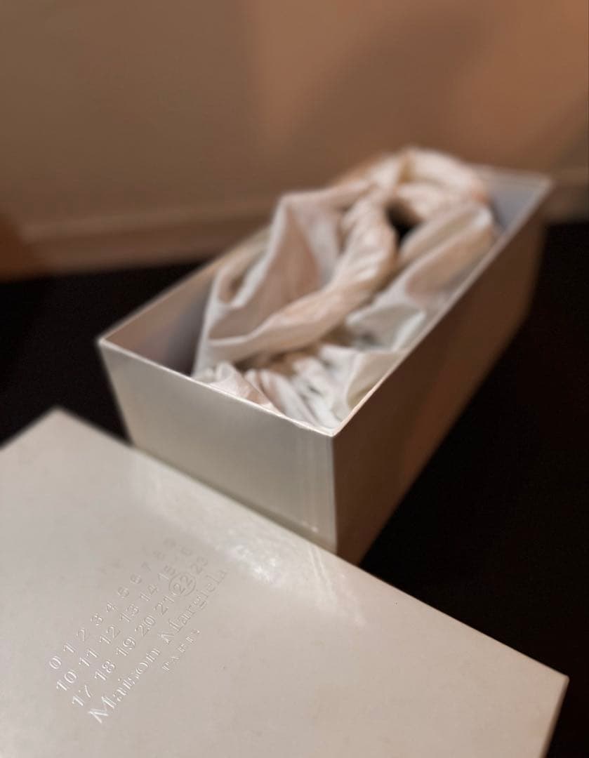 Maison Margiela Tabi バレエ ラムレザー ブラック 37.5