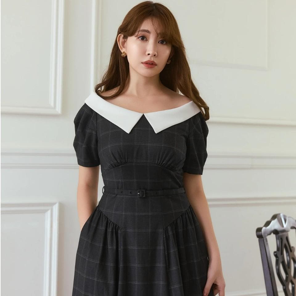 美品✨️ハーリップトゥ　Coralie Belted Dress ワンピースМ