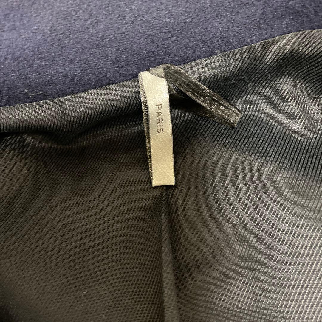 Diorオム ネイビー ダブルブレスト ピーコート