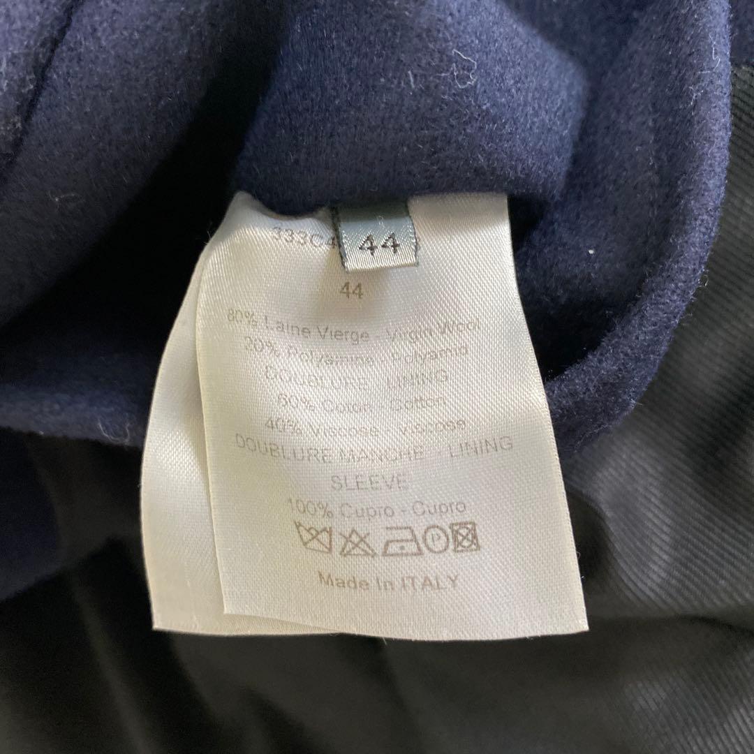 Diorオム ネイビー ダブルブレスト ピーコート