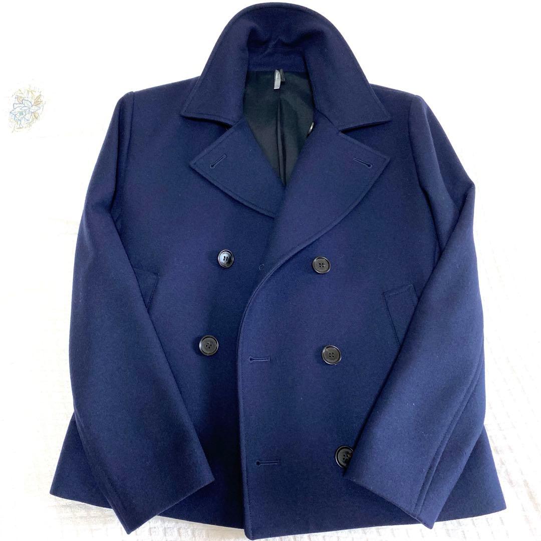 Diorオム ネイビー ダブルブレスト ピーコート
