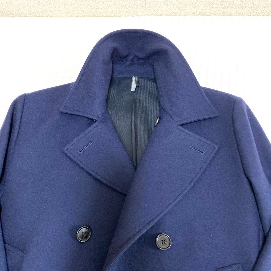 Diorオム ネイビー ダブルブレスト ピーコート