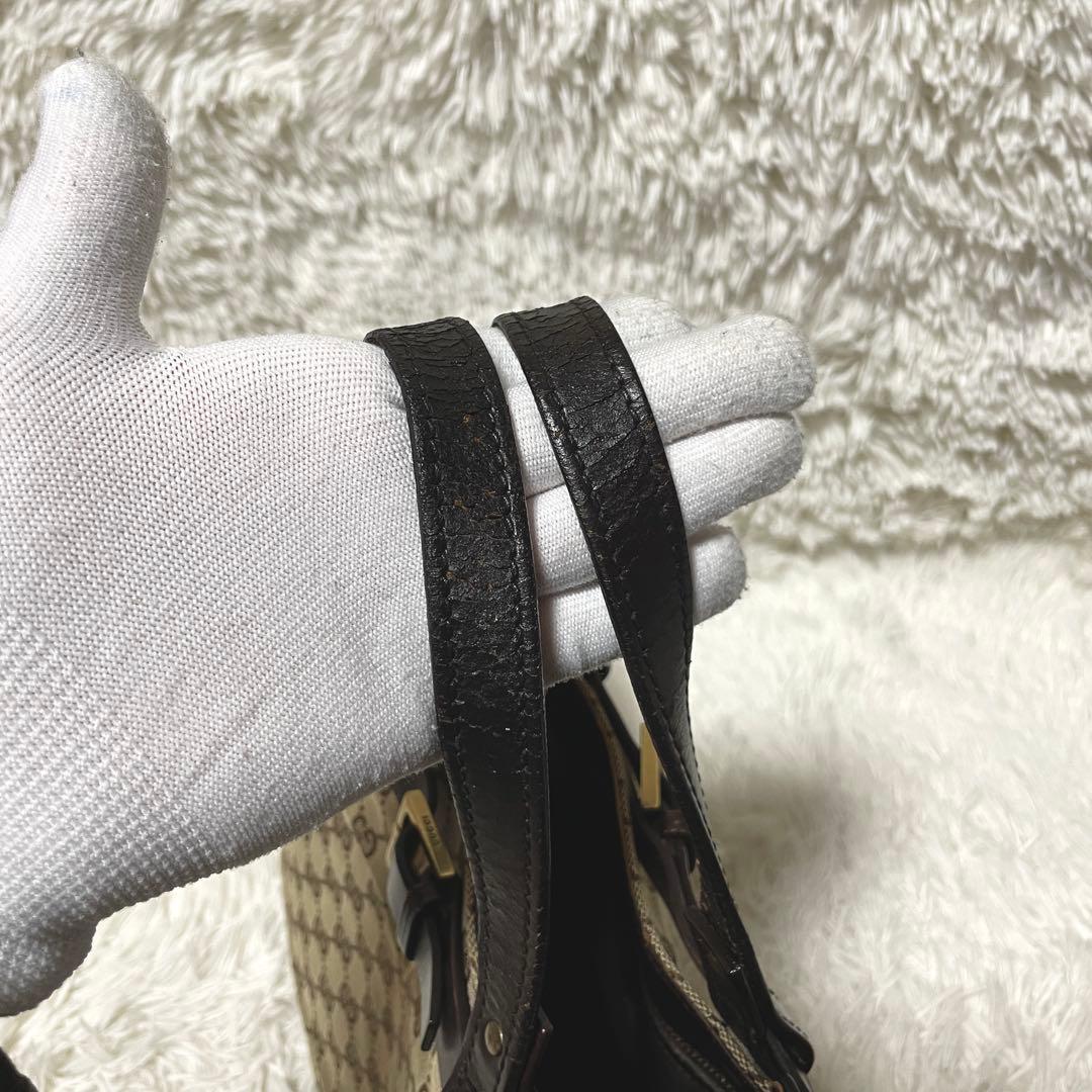 【良品】GUCCI グッチ　トートバッグ　キャンバス　レザー　大容量　GG柄