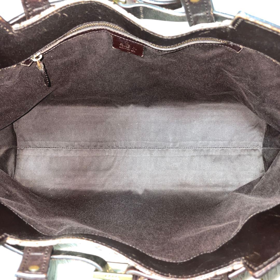 【良品】GUCCI グッチ　トートバッグ　キャンバス　レザー　大容量　GG柄