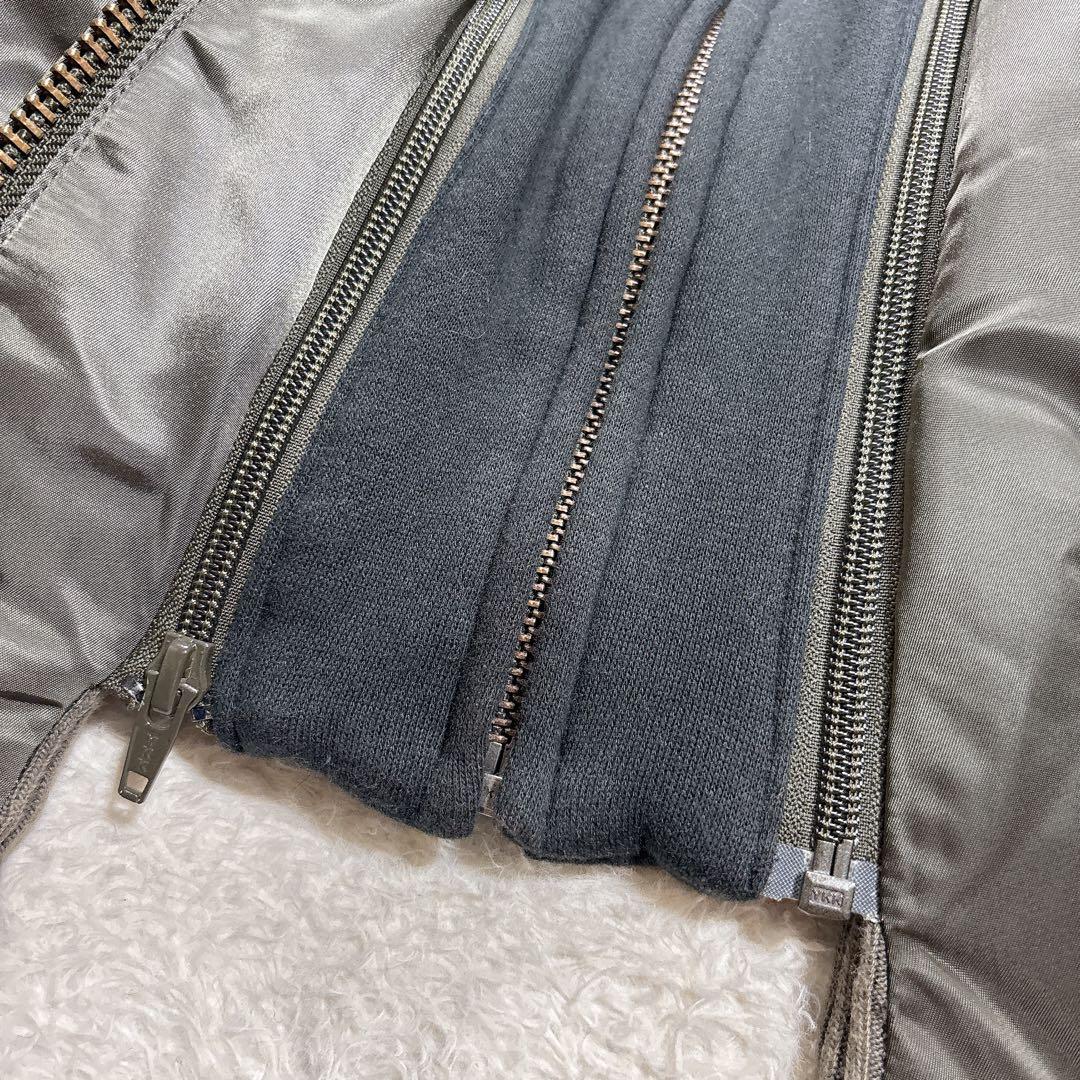 希少5L！ALPHA アルファ MA-1 フード付 ワッペン フライトジャケット