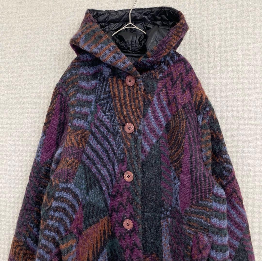 MISSONI フード付き ロングコート ダウン 中綿