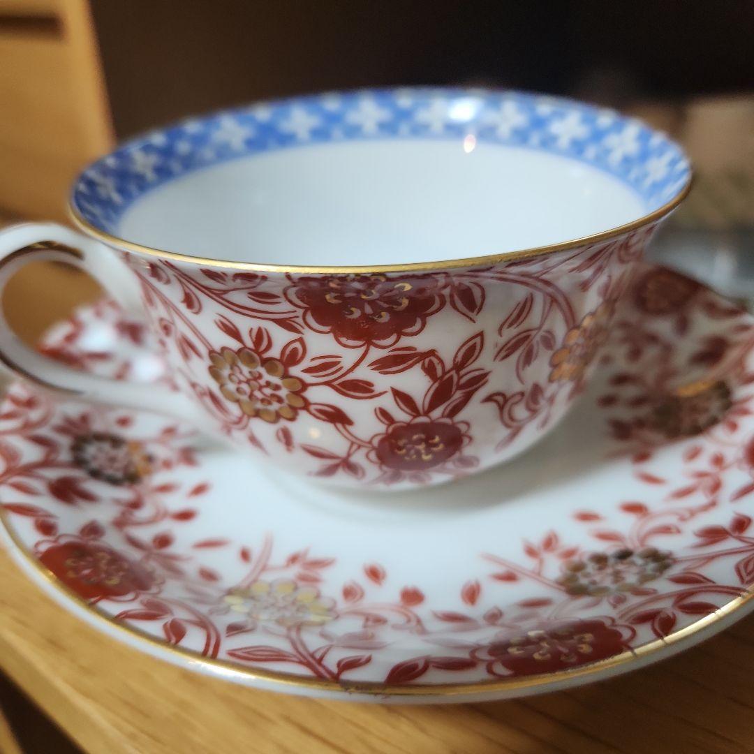 タイル オールドノリタケティーカップ&ソーサー 日本陶器會社 戦前 3客