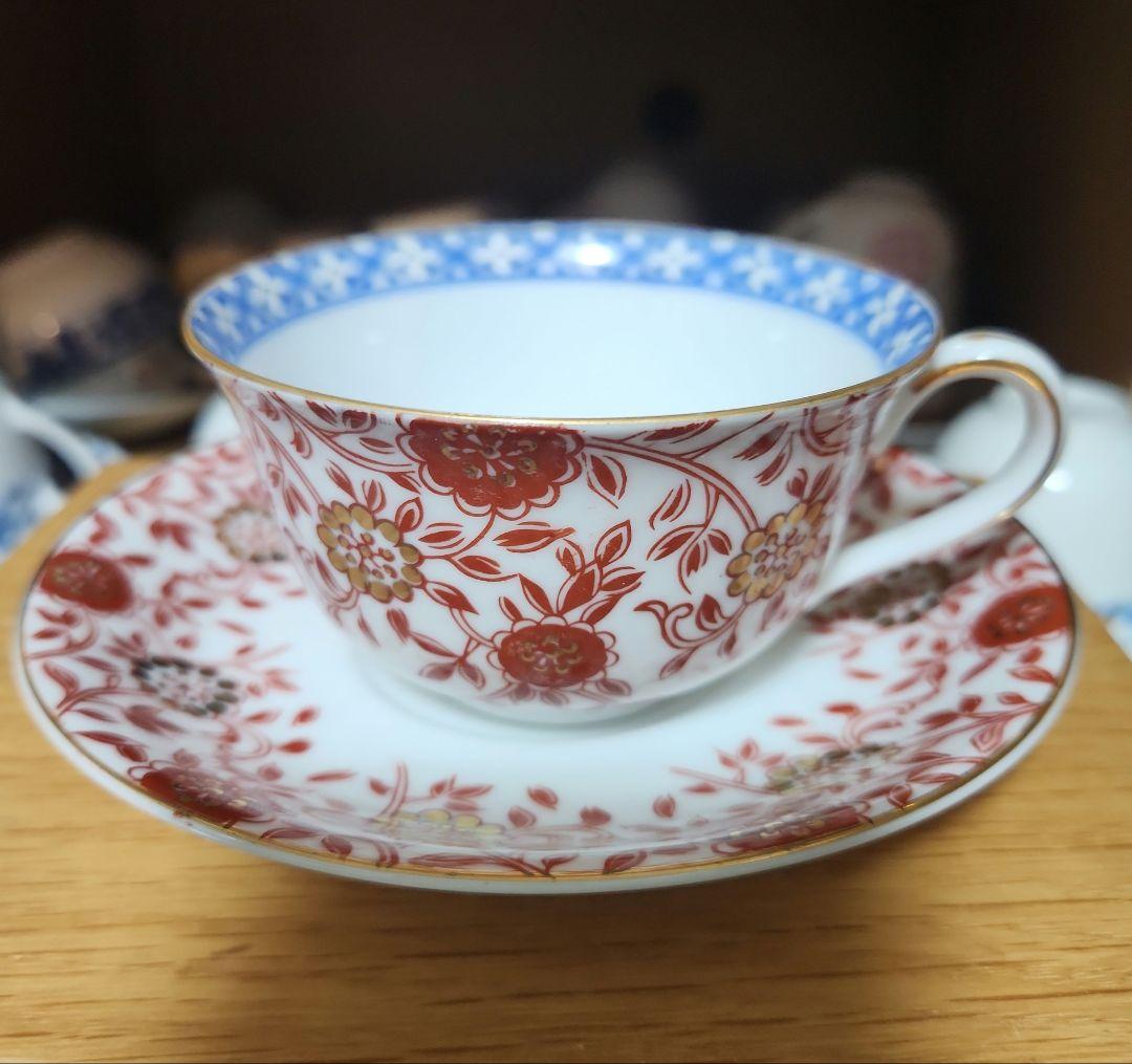 タイル オールドノリタケティーカップ&ソーサー 日本陶器會社 戦前 3客