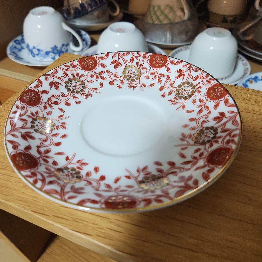 タイル オールドノリタケティーカップ&ソーサー 日本陶器會社 戦前 3客