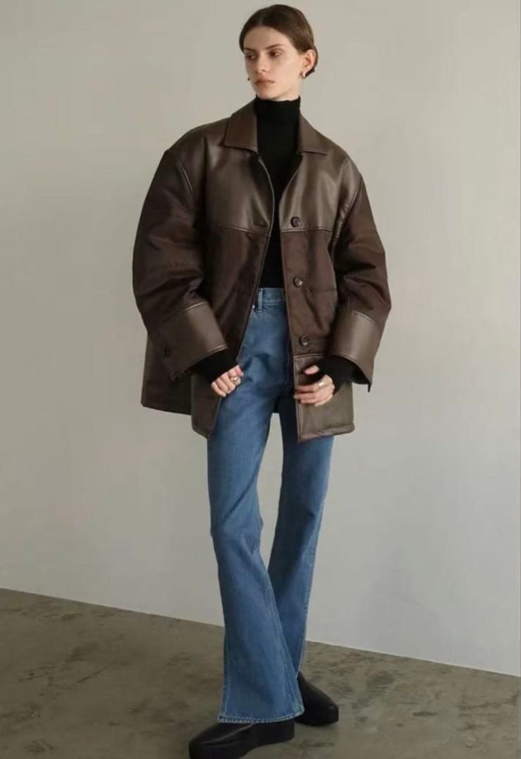 ジャケット・アウター CLANE LEATHER SWITCHING OVER JACKET