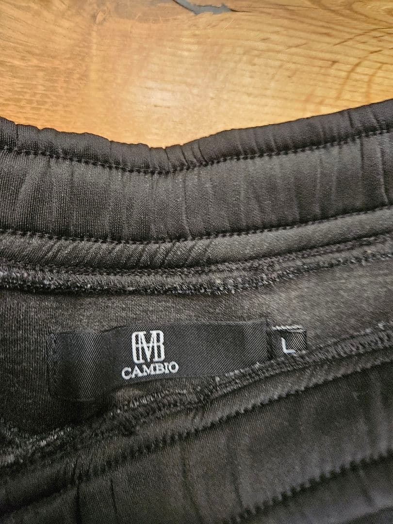 CAMBIOイージーパンツ　黒&グレー&チャコール3点セット