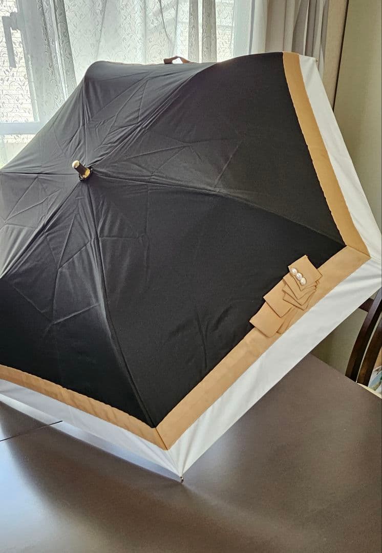 新品タグ付☆ビューランス晴雨兼用楽折り日傘☆サマーシールド
