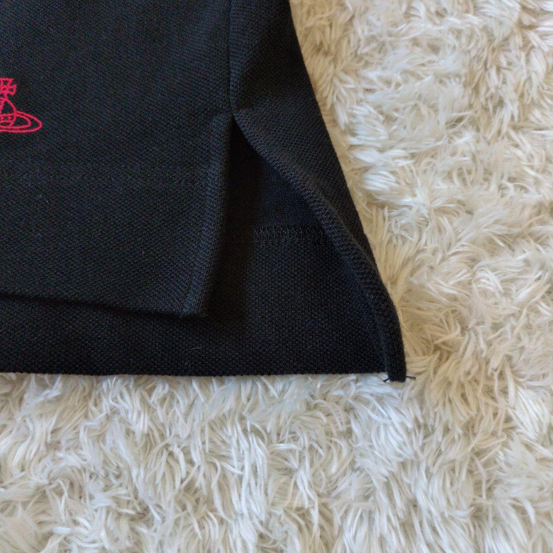 ☆未使用☆ヴィヴィアンウエストウッド　ラブフリル　ポロ　オーブ　半袖　ブラック