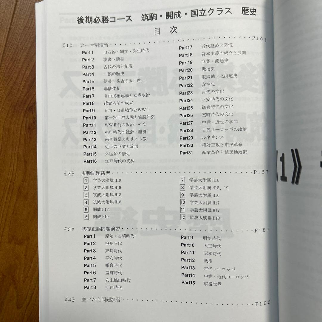 開成国立高突破対策 必勝テキスト 社会