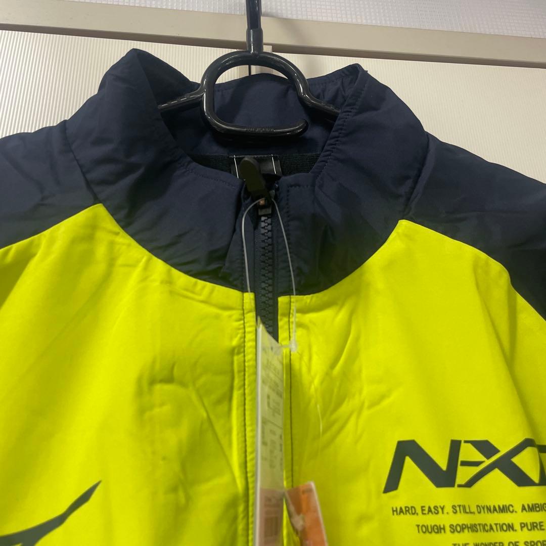 正規品 Mizuno NX ブレーカ－上下セット イエロー/ネイビー 2XL