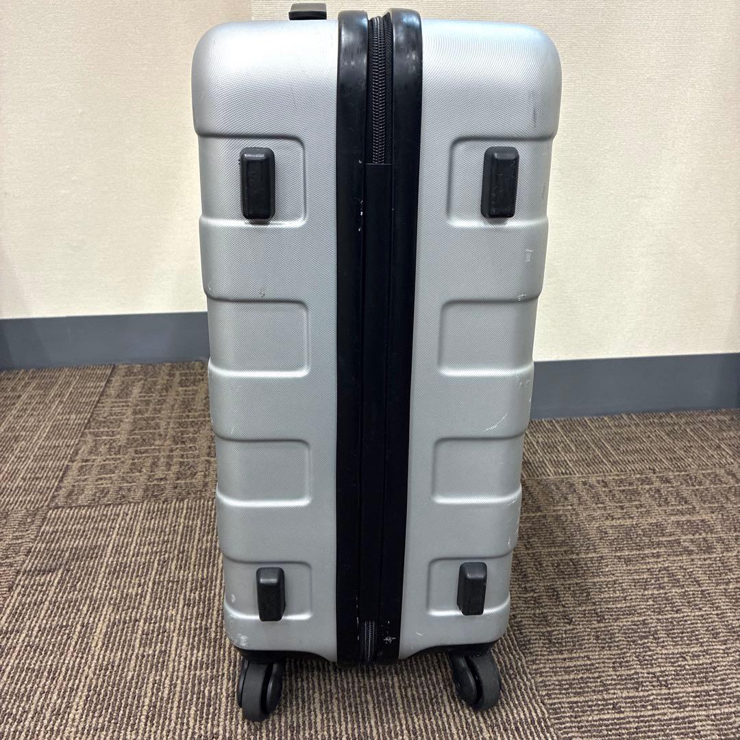 無印良品 バーを自由に調節できるハードキャリーケース36L シルバー