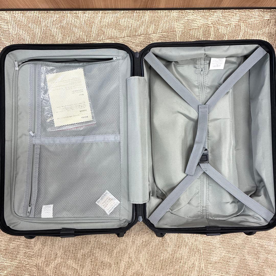 無印良品 バーを自由に調節できるハードキャリーケース36L シルバー