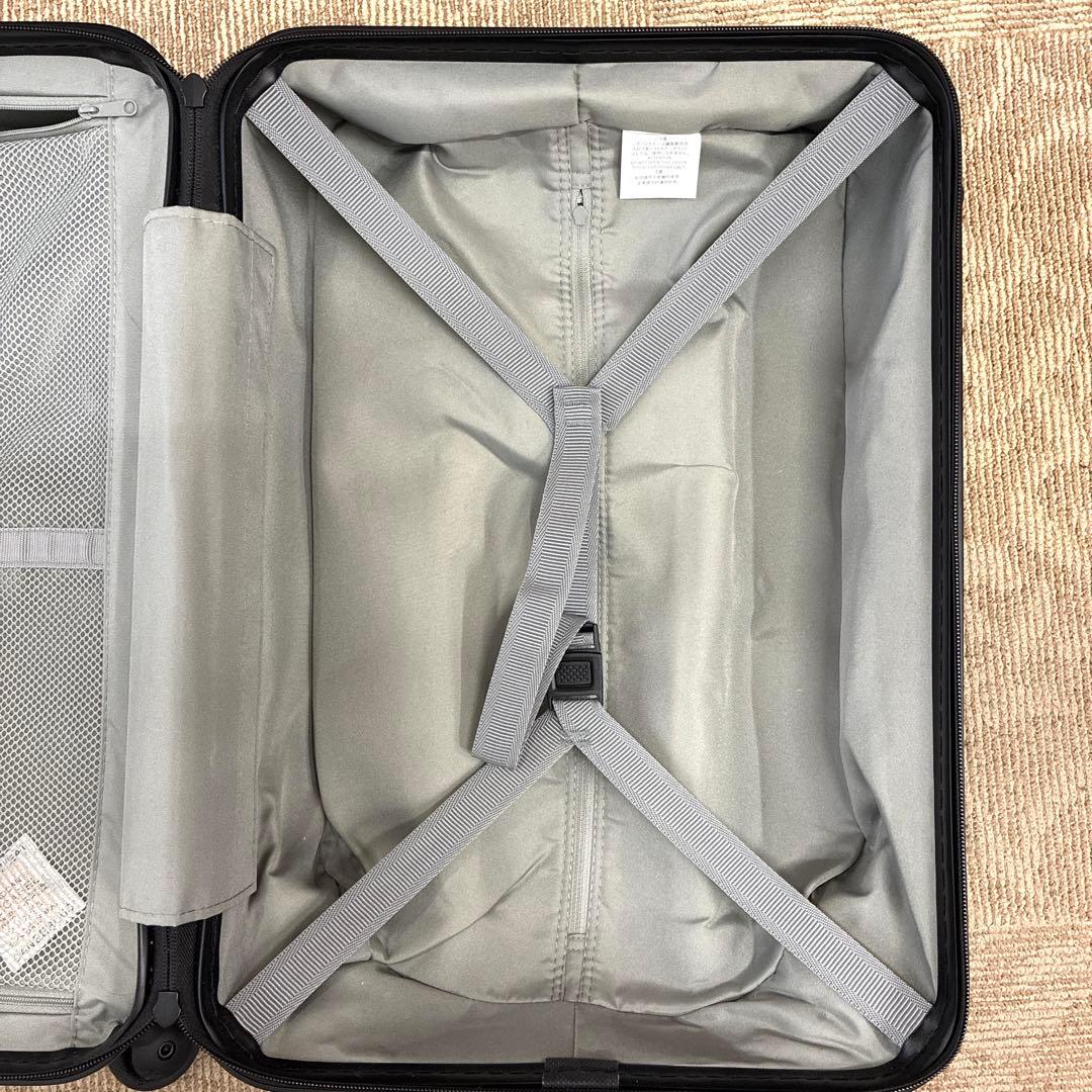 無印良品 バーを自由に調節できるハードキャリーケース36L シルバー