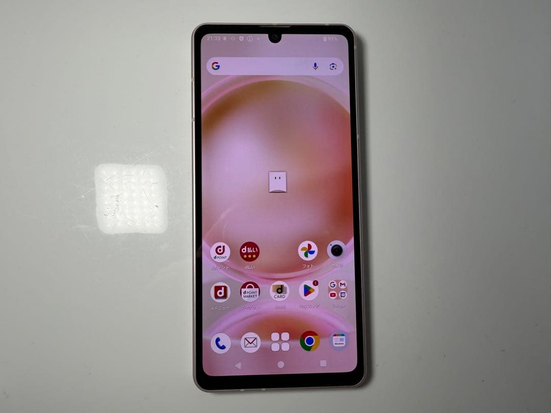 Aquos sense8 sh-54d docomo ライトカッパー 難あり