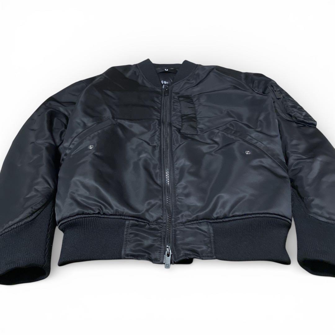 +J UNIQLO ハイブリッドダウンオーバーサイズMA-1ジャケット　ブラック