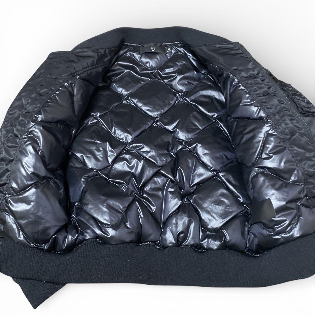 +J UNIQLO ハイブリッドダウンオーバーサイズMA-1ジャケット　ブラック