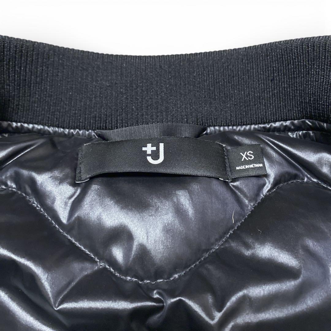 +J UNIQLO ハイブリッドダウンオーバーサイズMA-1ジャケット　ブラック