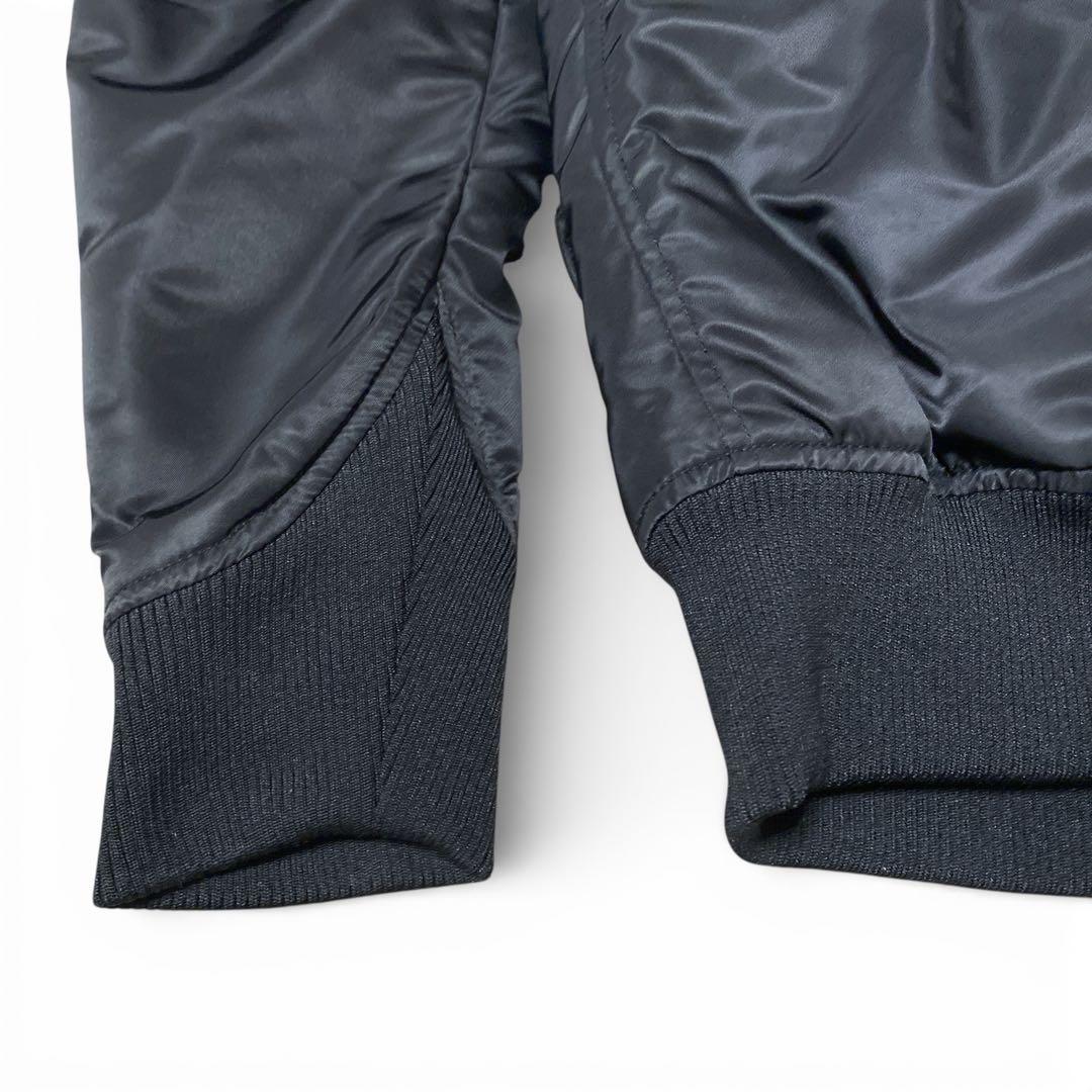 +J UNIQLO ハイブリッドダウンオーバーサイズMA-1ジャケット　ブラック