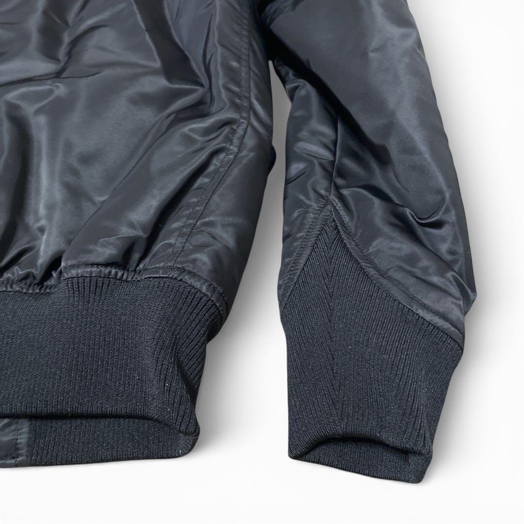 +J UNIQLO ハイブリッドダウンオーバーサイズMA-1ジャケット　ブラック