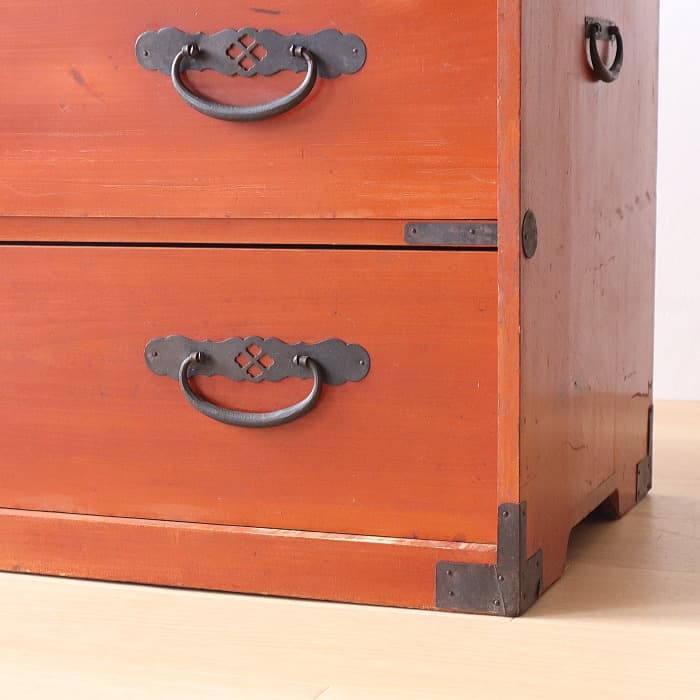 アンティーク 引出し3杯 3段 和箪笥 ローチェスト 古家具 テレビ台