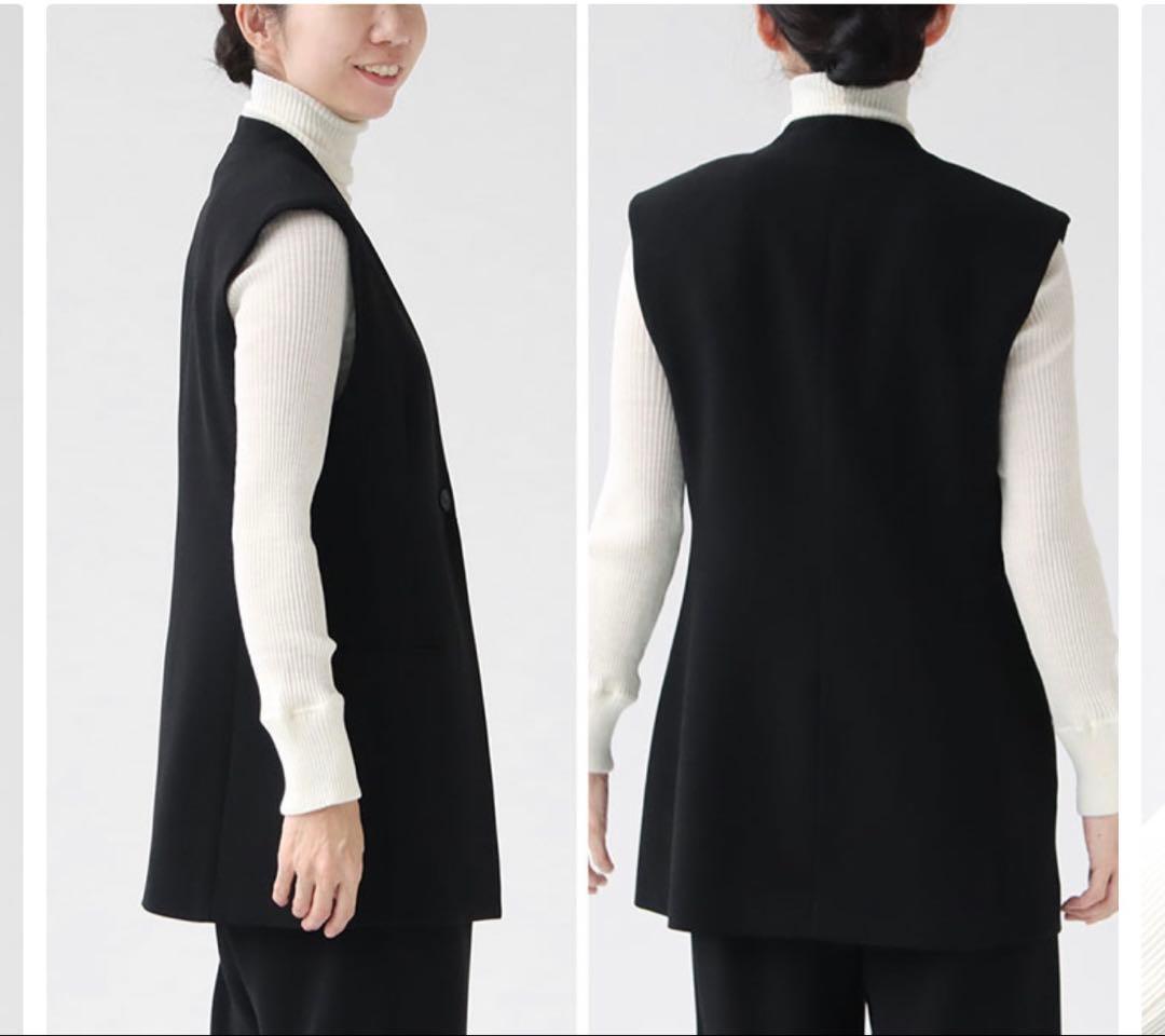 タグ付き！DES PRÉS ブラック ベスト ジレ