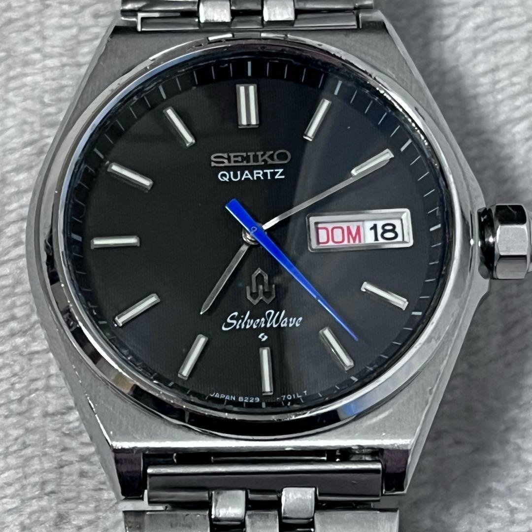 【稼働美品】SEIKO SilverWave 6229-7000／クォーツMOD