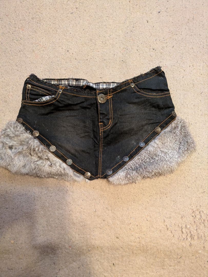さ*や様 d.i.a. デニムファー ミニスカート