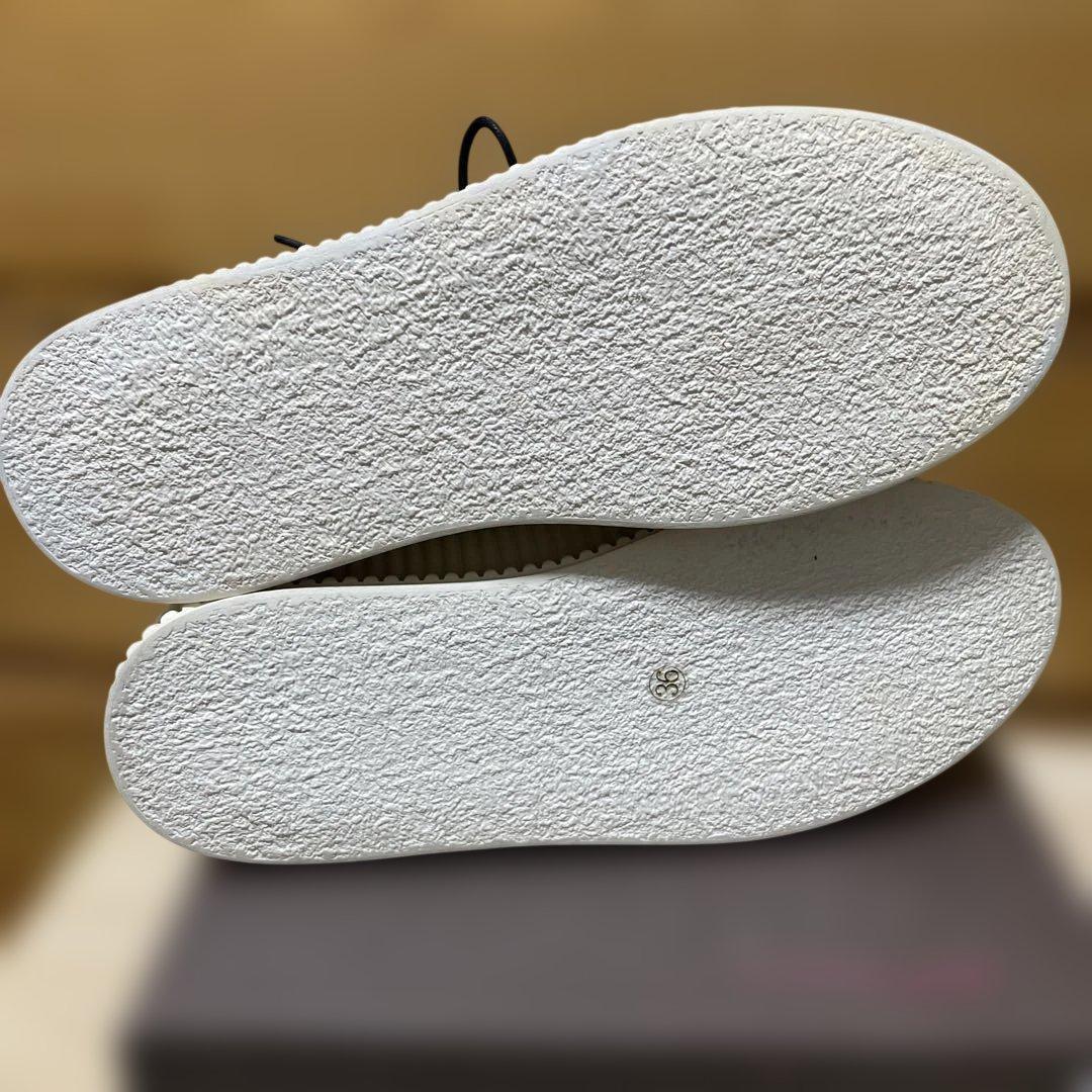 h*u様 MANAブロックシューレーススニーカーDARK GRAY 36size