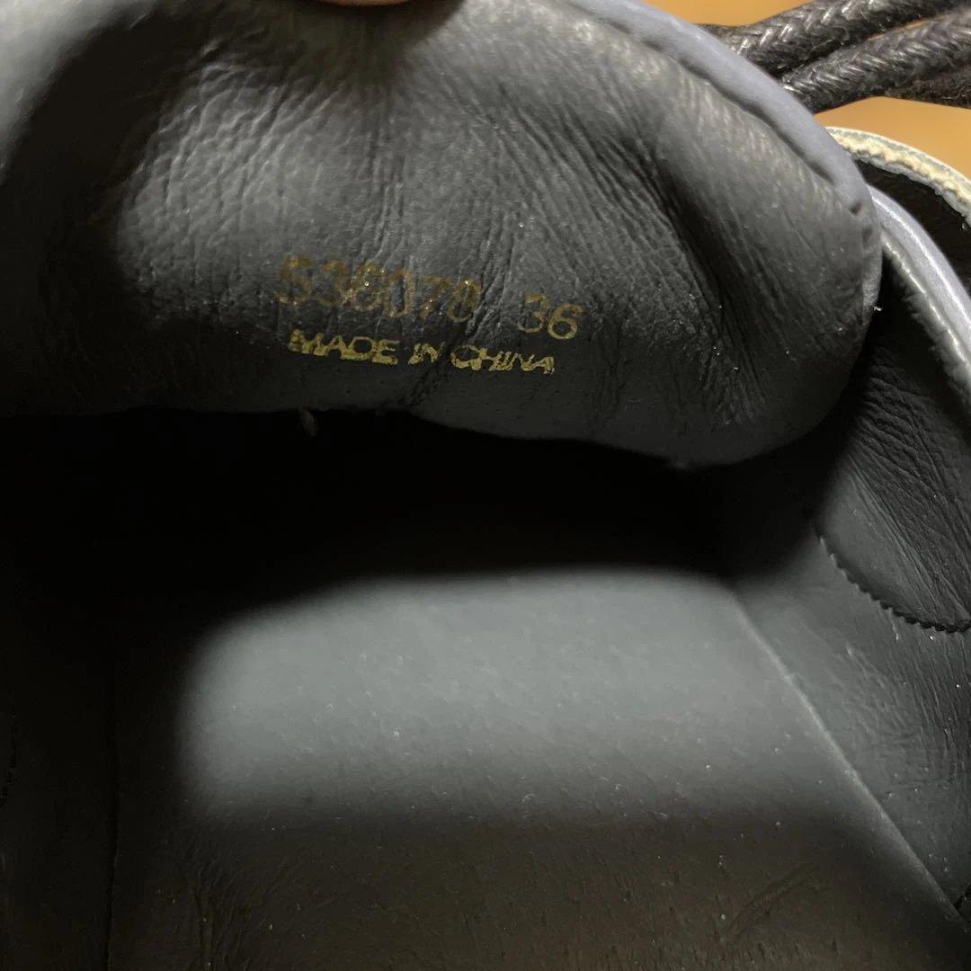 h*u様 MANAブロックシューレーススニーカーDARK GRAY 36size