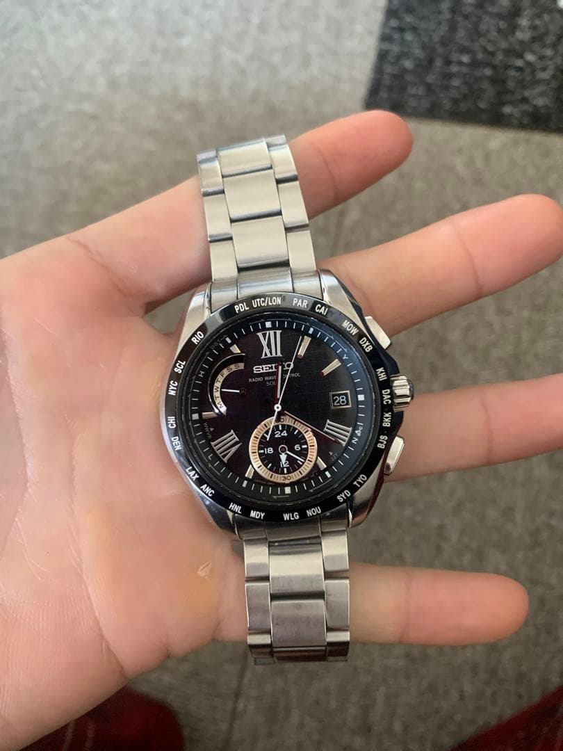 Akセイコー　ブライツ　ワールドタイム　8B54-0AE0