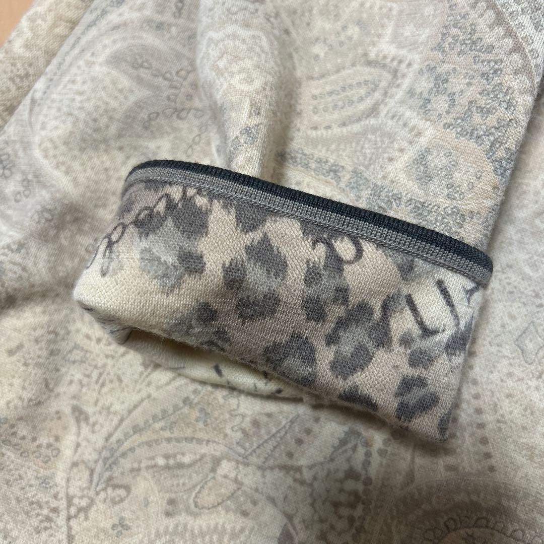 伊太利屋ペイズリー柄ベージュチュニック