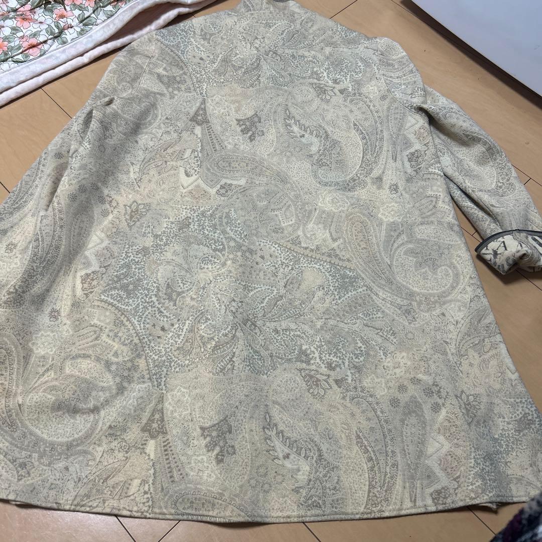 伊太利屋ペイズリー柄ベージュチュニック