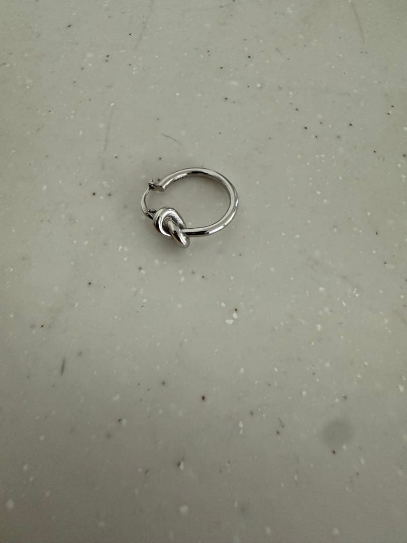 CELINE シルバー ノットデザイン ピアス(片耳用)