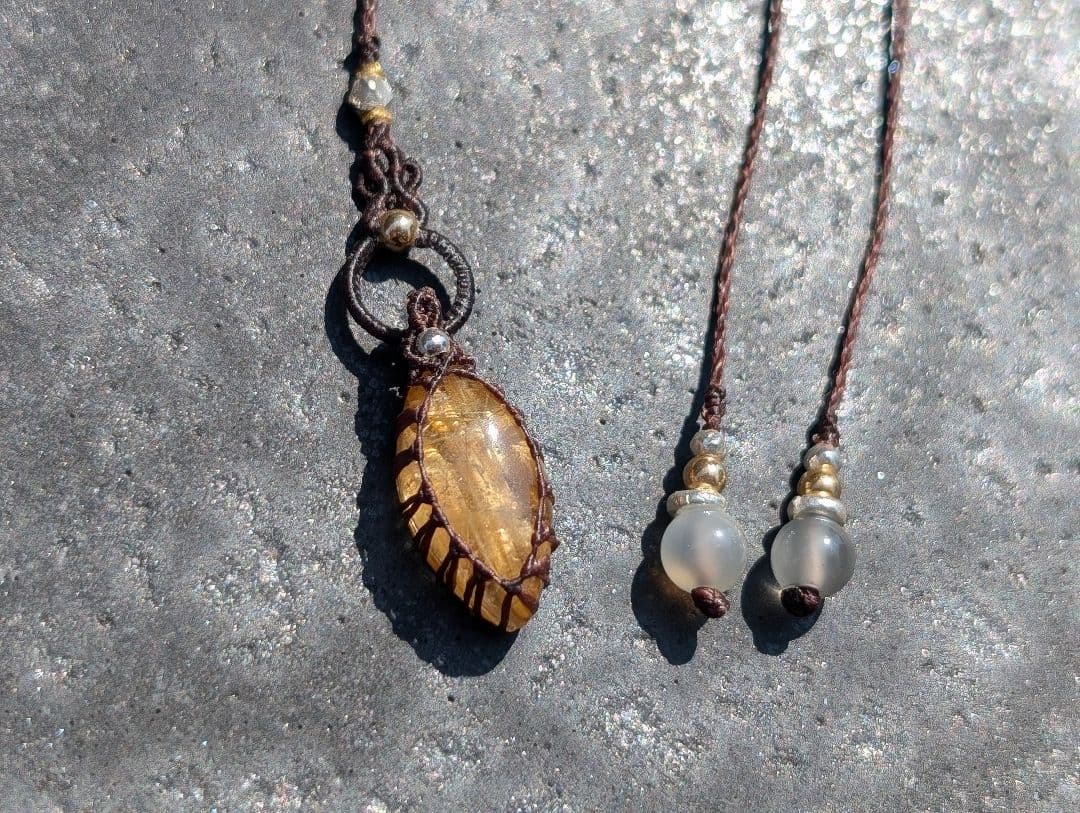 宿禰池主マクラメネックレス3点