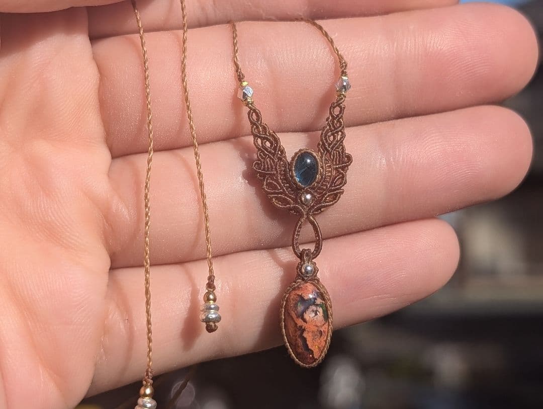 宿禰池主マクラメネックレス3点