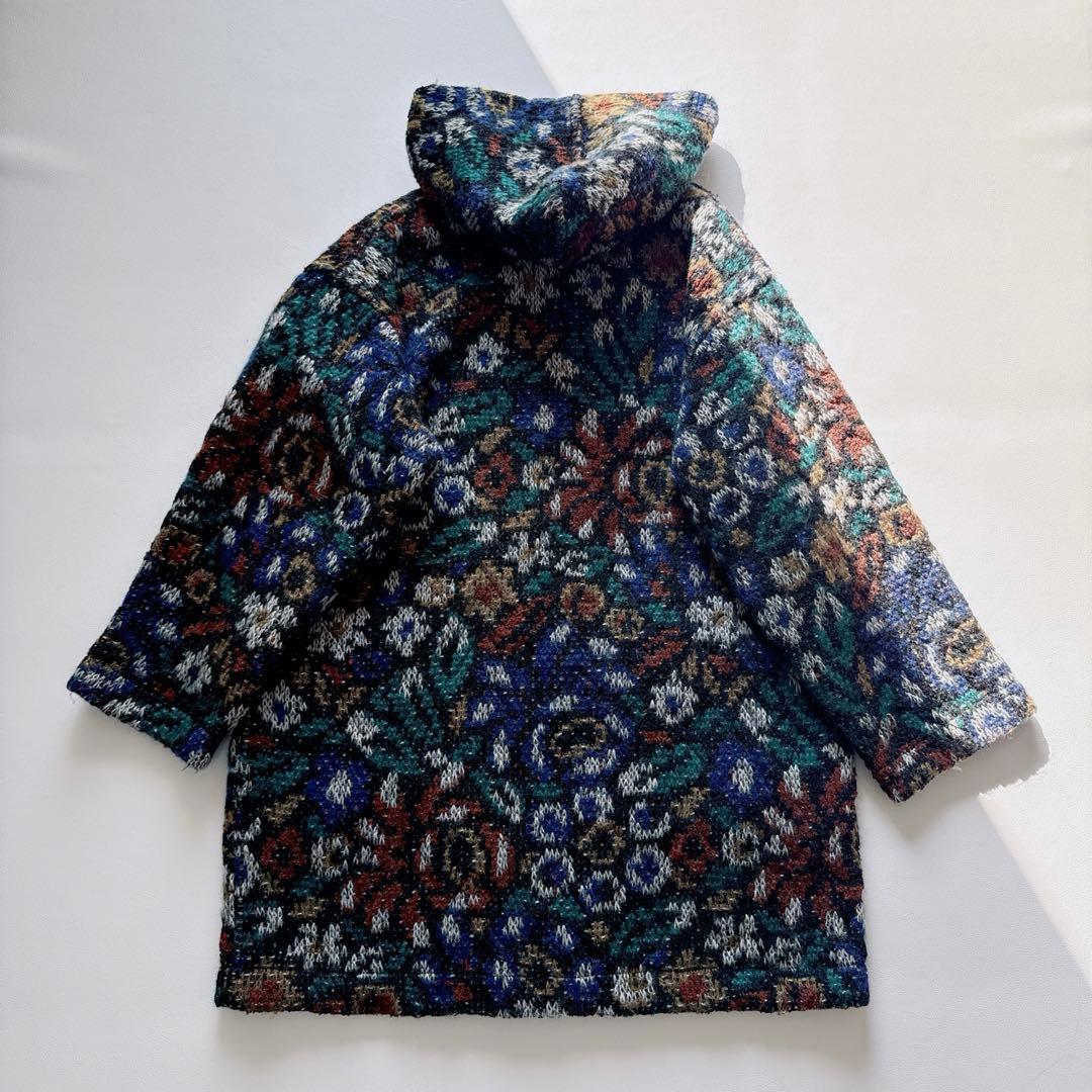 茄子の花様！ミッソーニ リバーシブル ウール　モヘア 幾何学模様 イタリア製