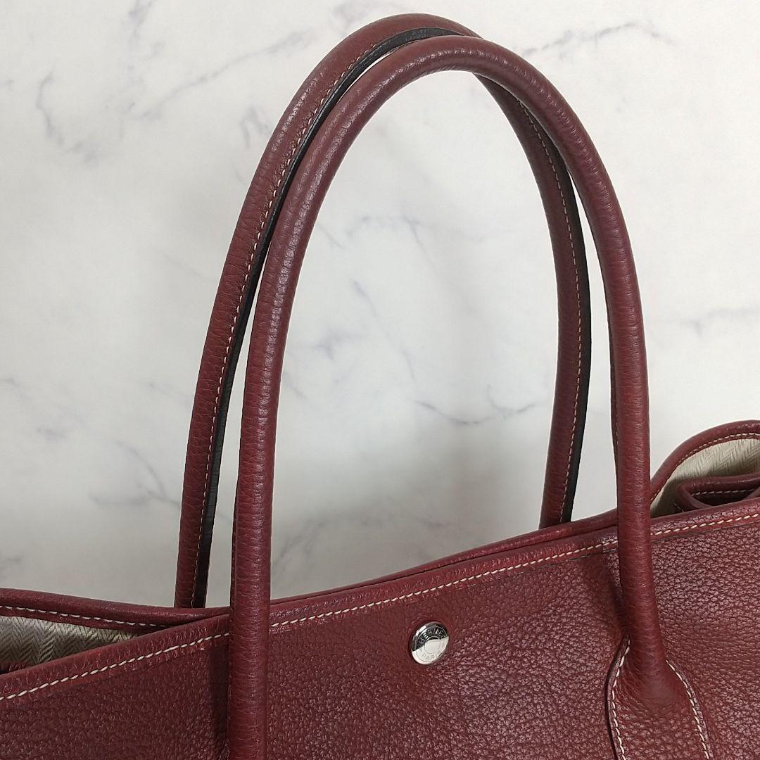HERMES　ガーデンパーティ　ネゴンダPM　ルージュアッシュ　□K刻印