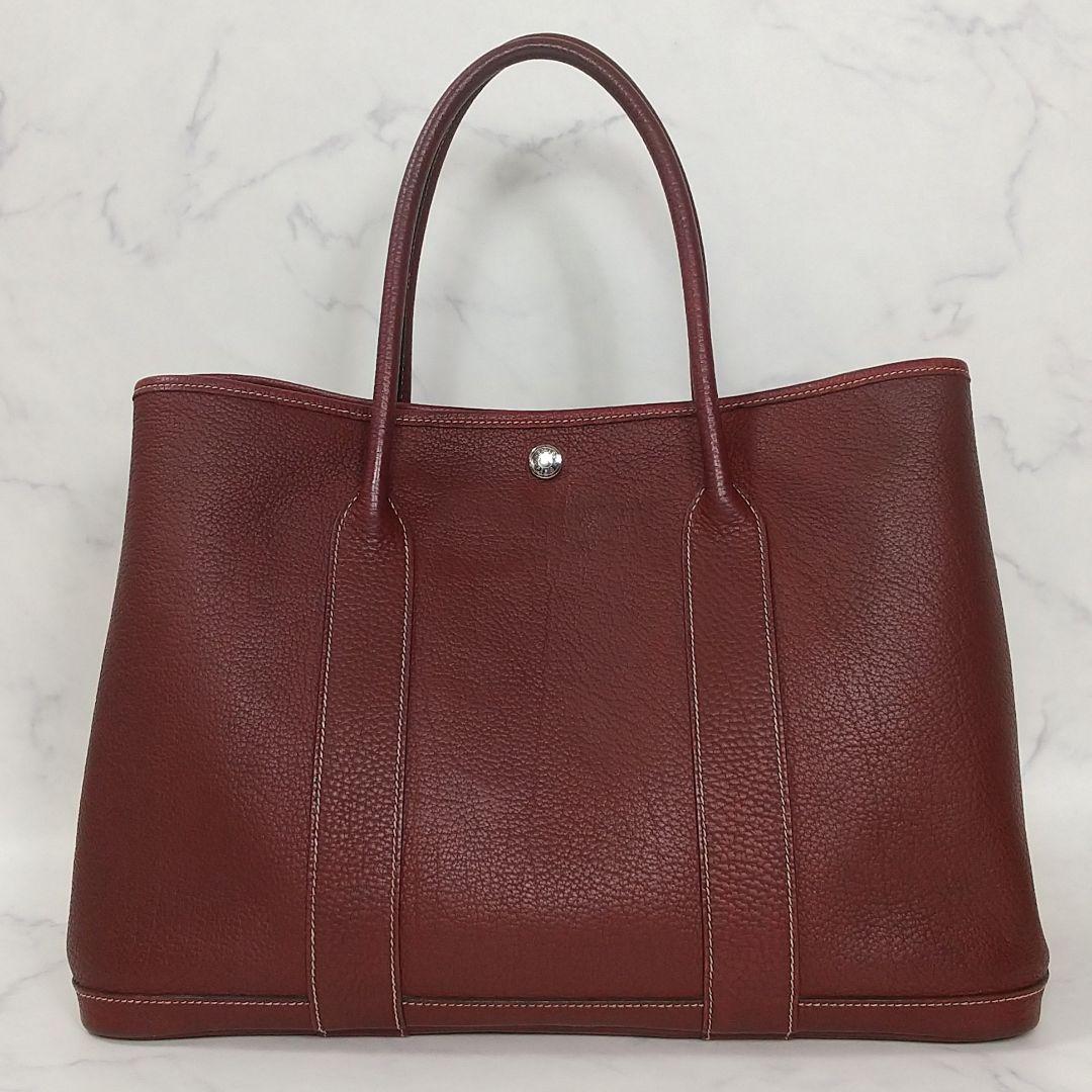 HERMES　ガーデンパーティ　ネゴンダPM　ルージュアッシュ　□K刻印
