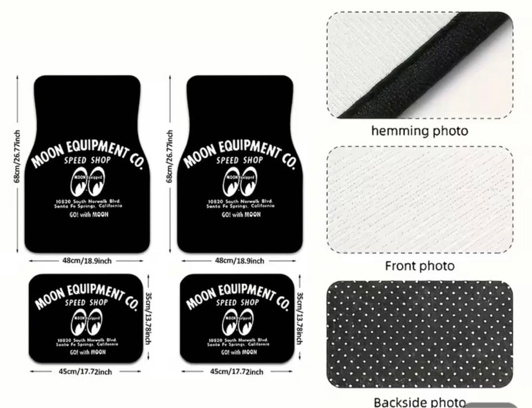 高速有鉛 USDM 汎用フロアマット MOONEYES HDM